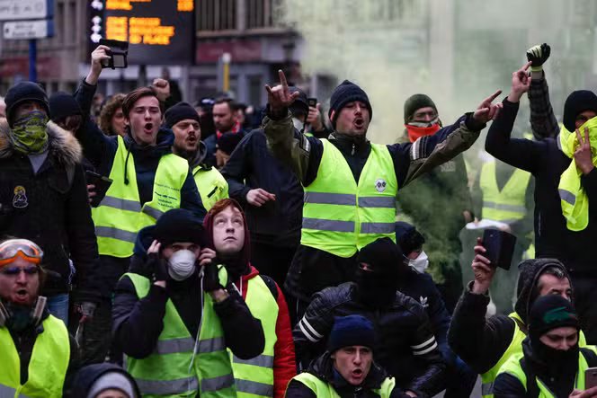 Gelbwesten Demonstration