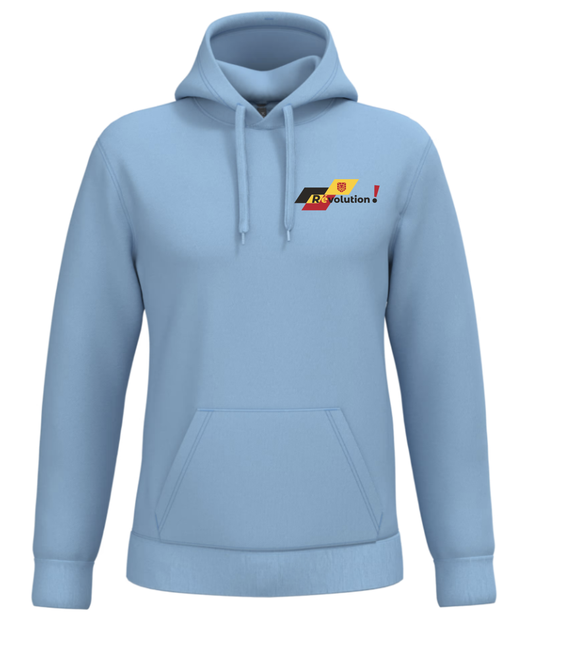 Revolution Kapuzenpullover in Himmelblau